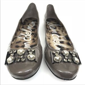 SAM EDELMAN Caper Flats, Taupe with Diamonds